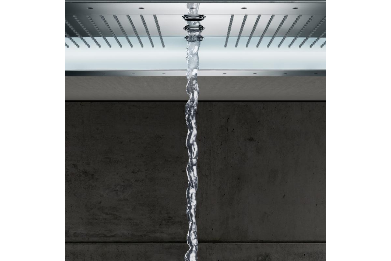 Потолочный душ с 6+ режимами струи и с подсветкой, GROHE Rainshower F-Series 40, хром, (26373001)