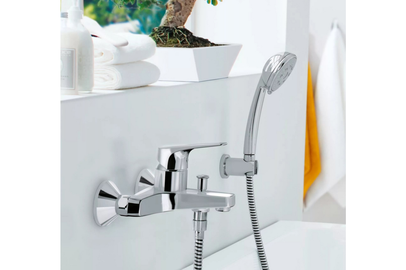 Смеситель для ванны GROHE BauFlow, хром (23601000)