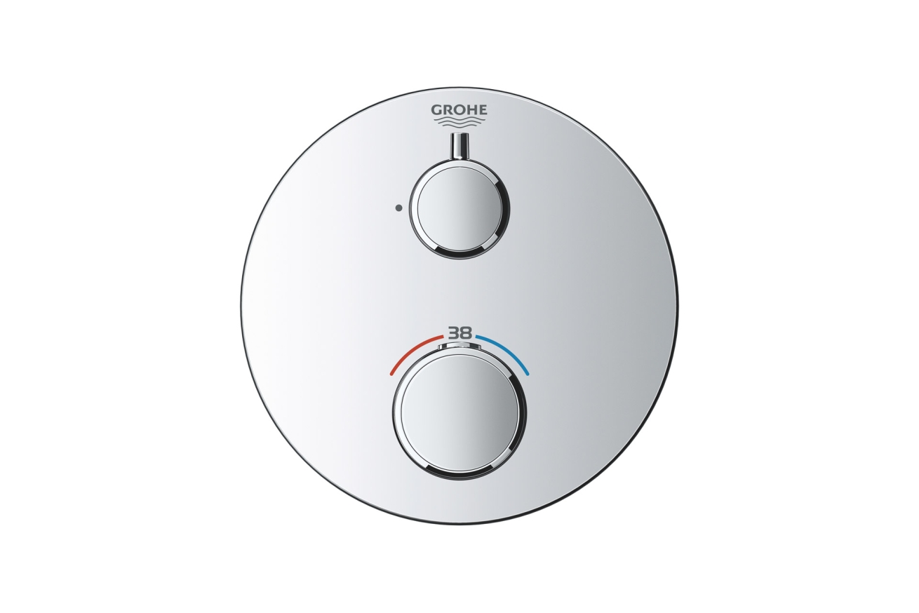 Внешняя часть термостата для душа GROHE Grohtherm, хром (24075000)