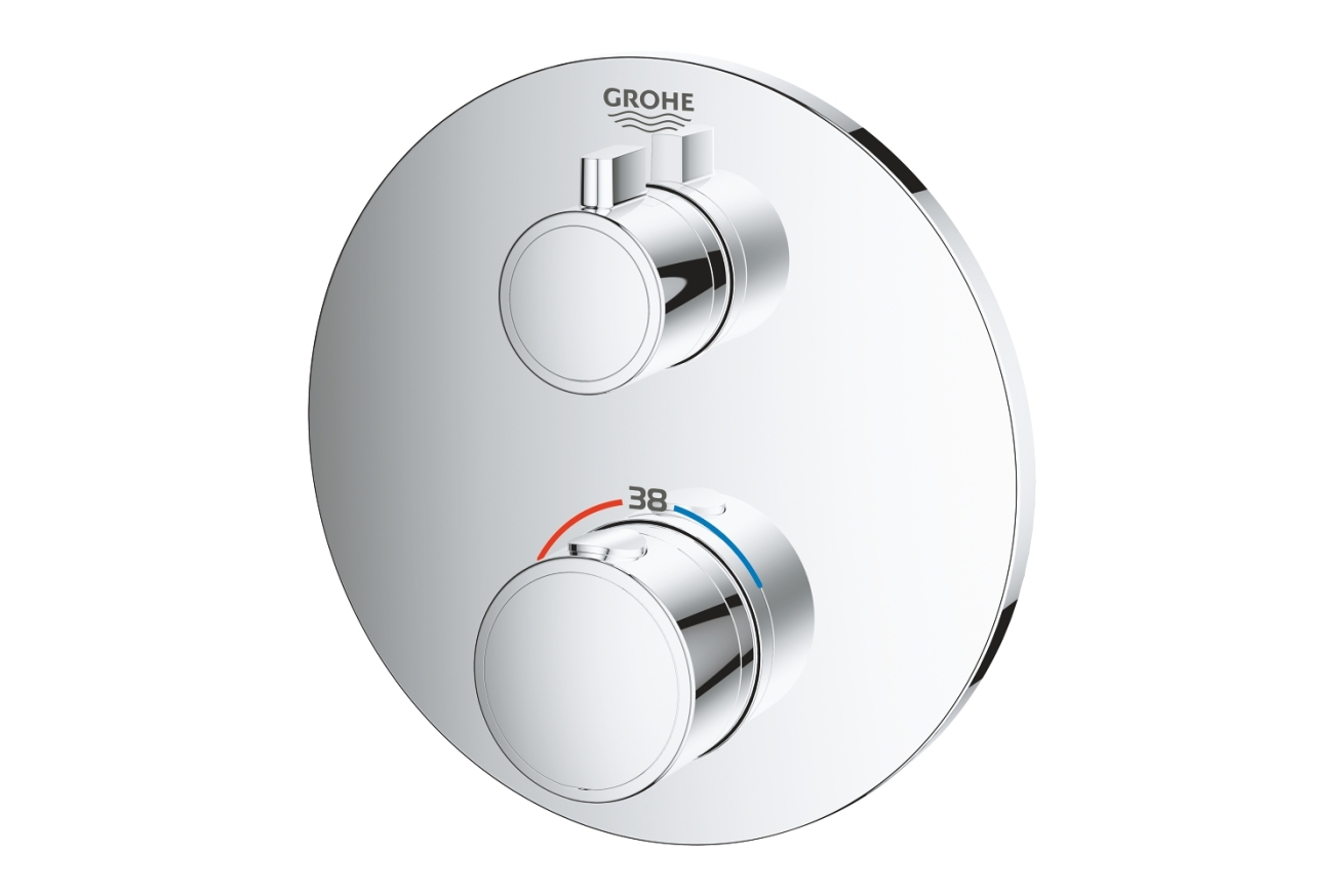 Внешняя часть термостата для душа GROHE Grohtherm, хром (24075000)