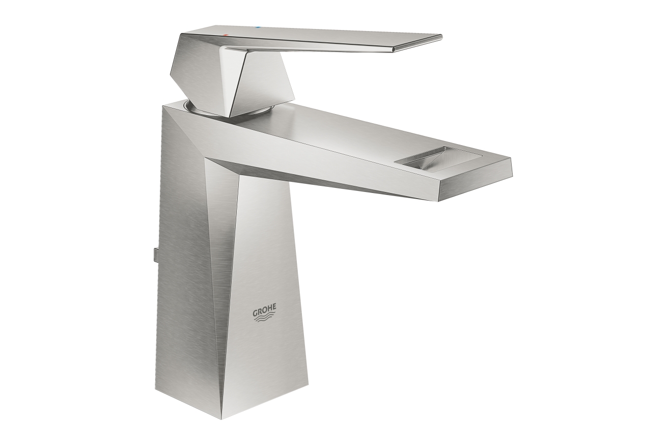 Смеситель для раковины GROHE Allure Brilliant, гладкий корпус, суперсталь (23029DC0)