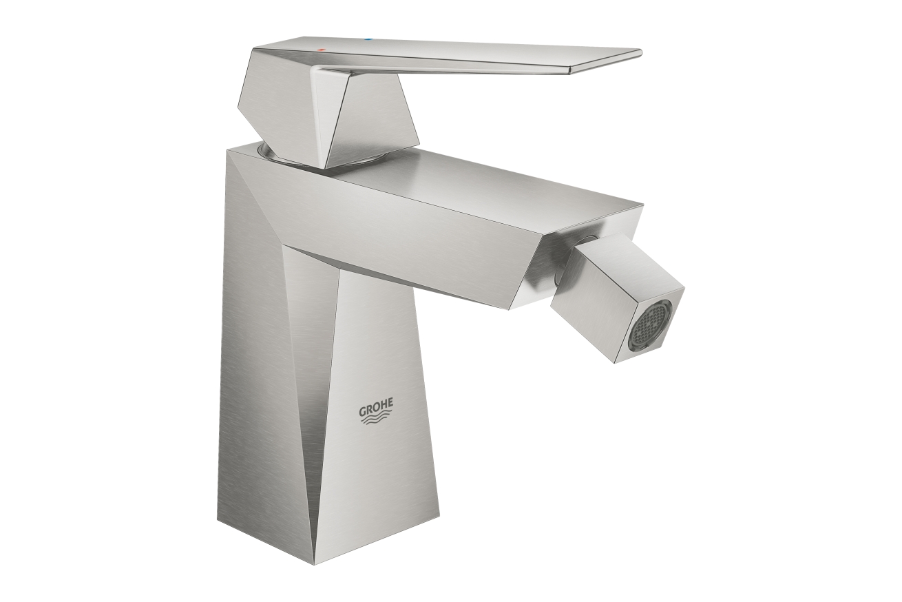 Смеситель для биде GROHE Allure Brilliant с донным клапаном, суперсталь (23117DC0)