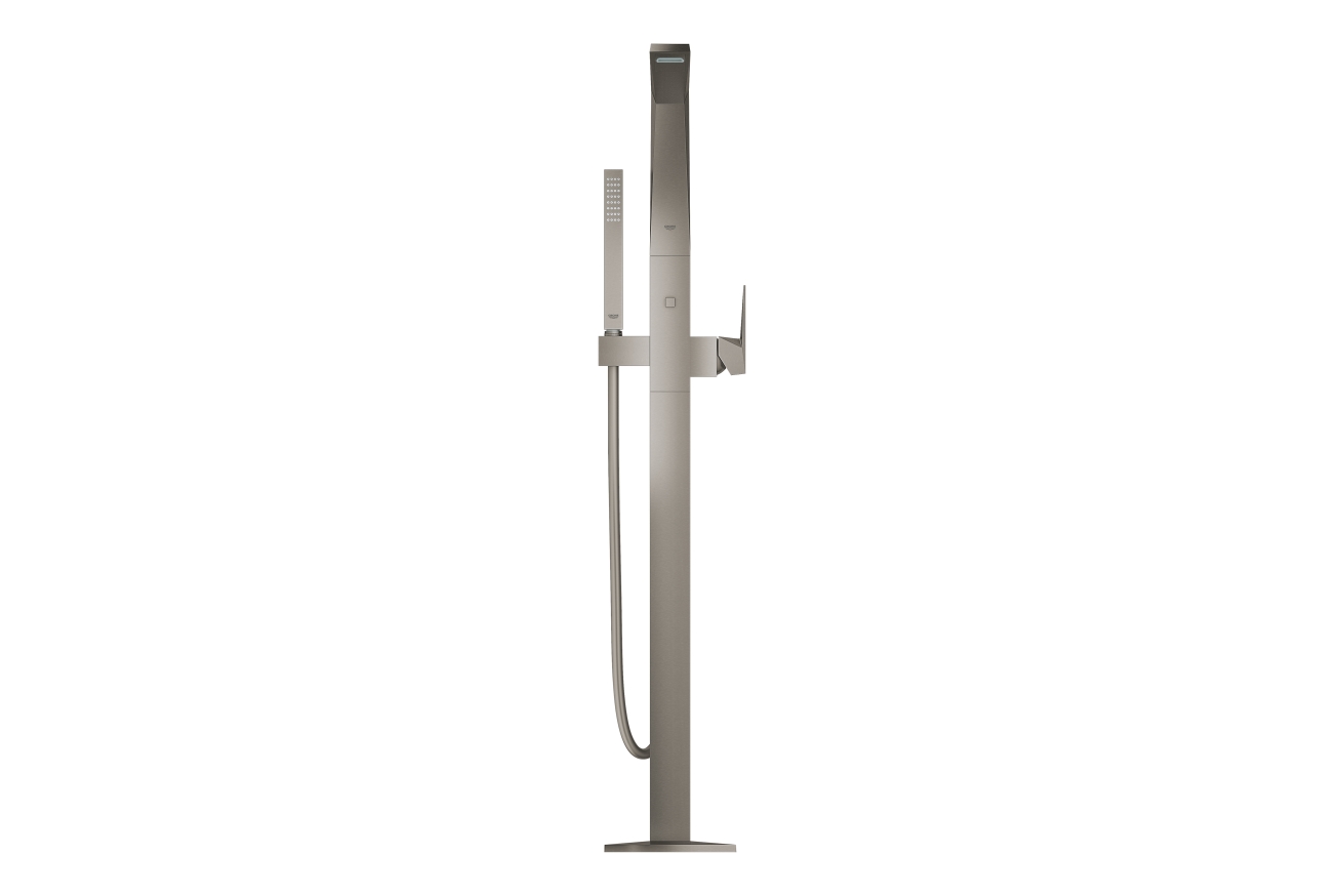 Внешняя часть смесителя для ванны GROHE Allure Brilliant напольного монтажа, темный графит матовый (23119AL0)