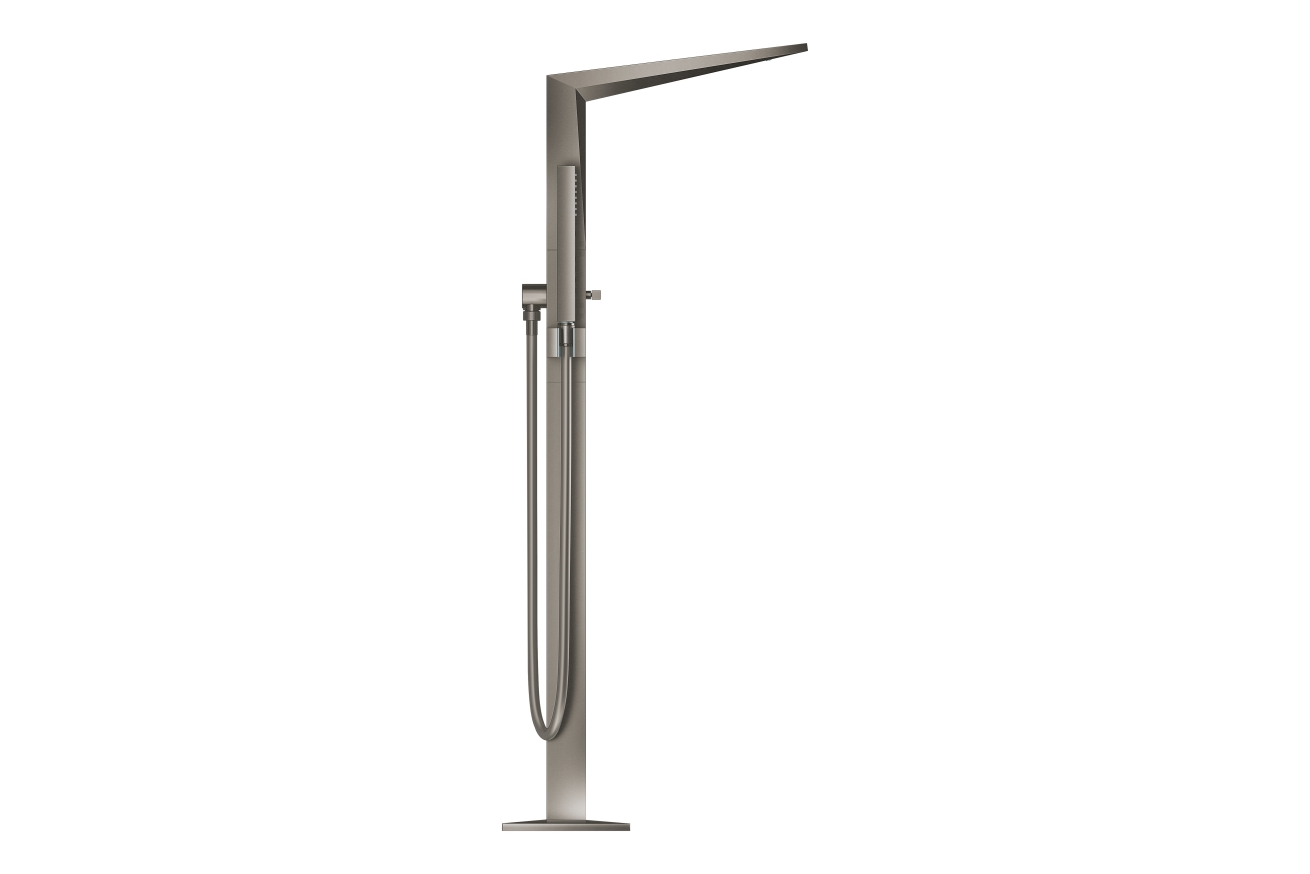 Внешняя часть смесителя для ванны GROHE Allure Brilliant напольного монтажа, темный графит матовый (23119AL0)