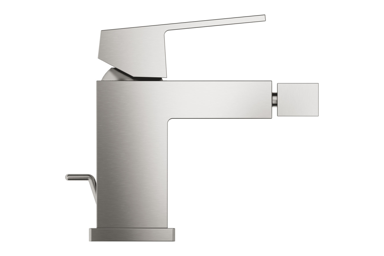 Смеситель для биде GROHE Eurocube с донным клапаном, суперсталь (23138DC0)