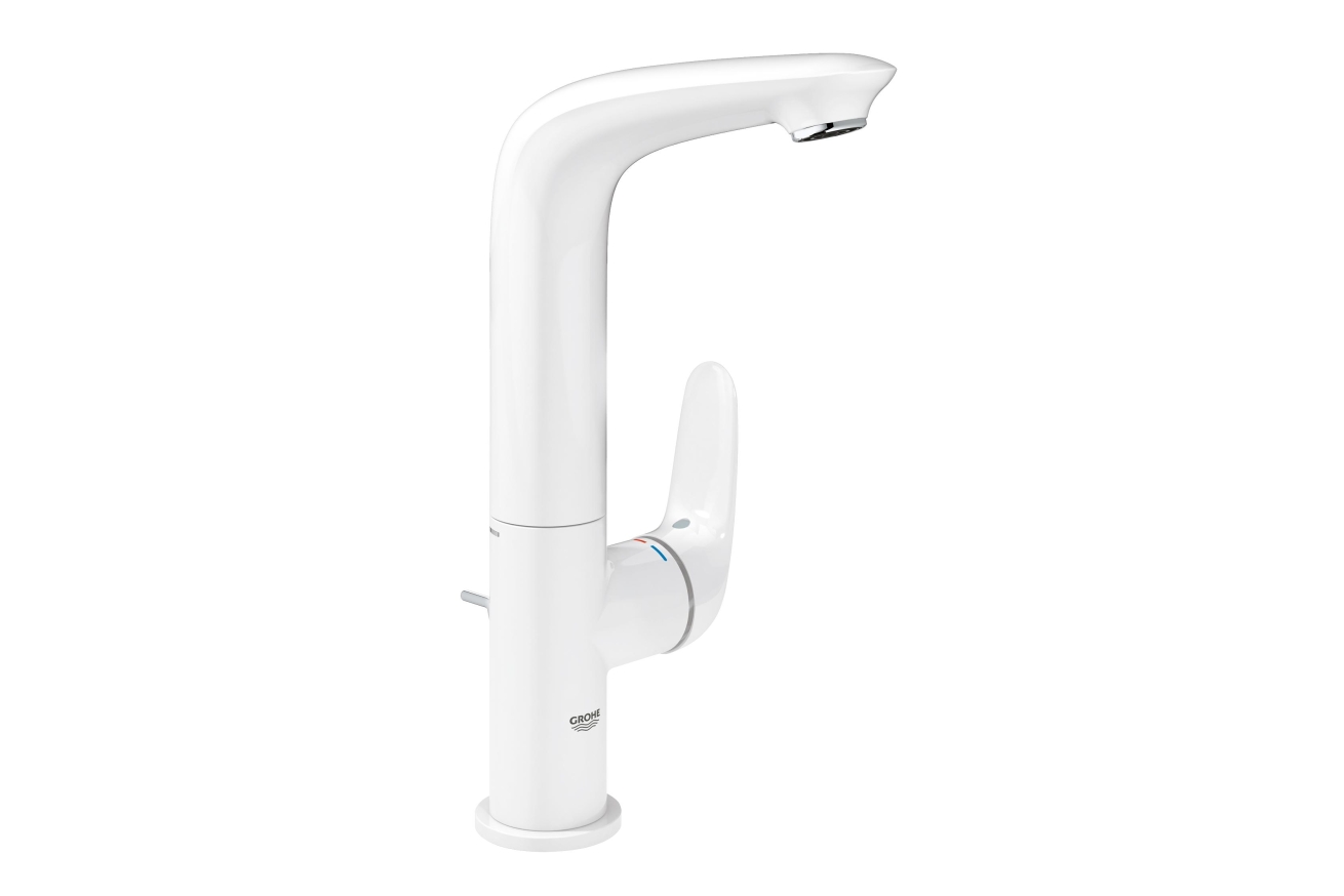 Смеситель для раковины GROHE Eurostyle с донным клапаном, белая луна (23718LS3)