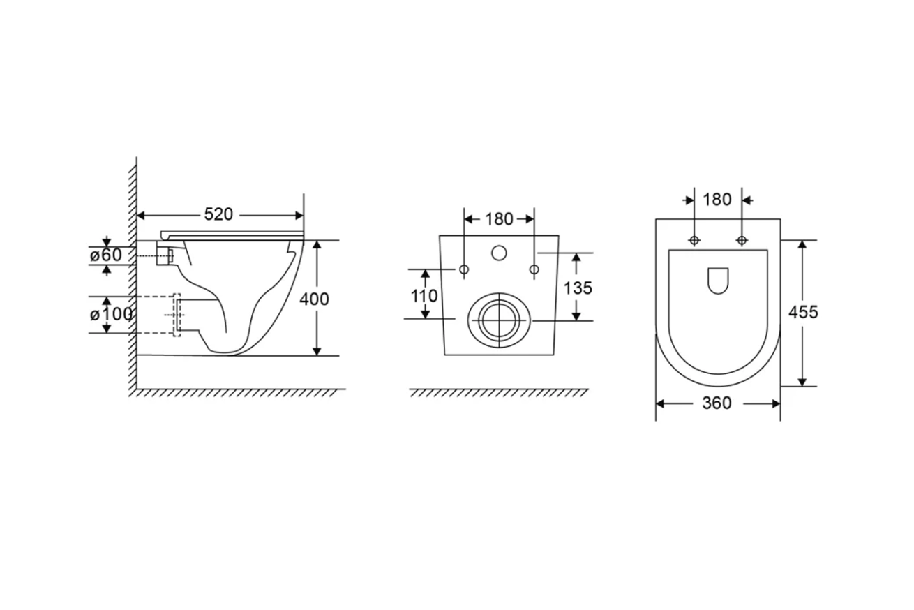 Комплект инсталляции GROHE Rapid SL NW0145/S с унитазом AQUAme AQM2014PRO и сиденьем с микролифтом, смыв Invisible (NW0281)