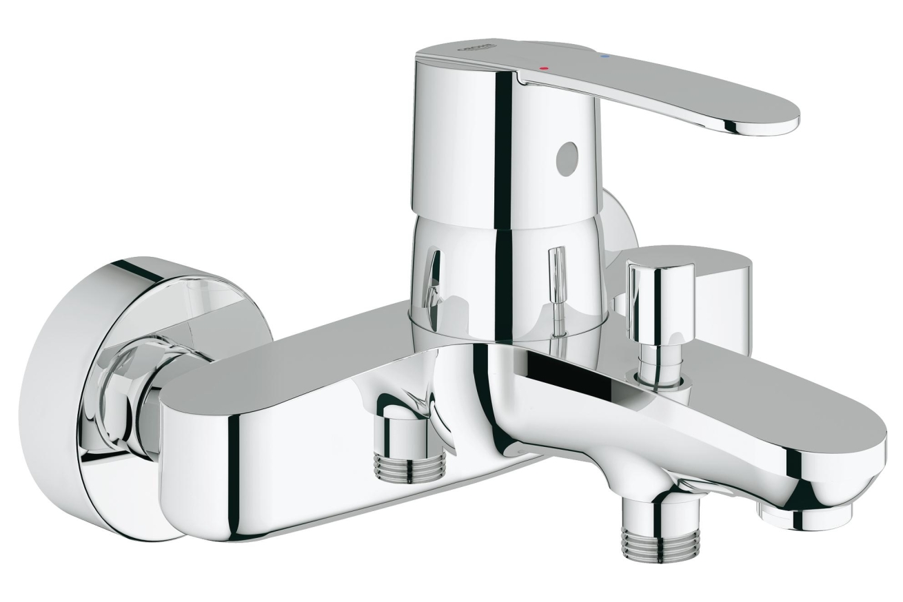 Смеситель для ванны GROHE Wave Cosmopolitan, настенный монтаж, хром (23209000)