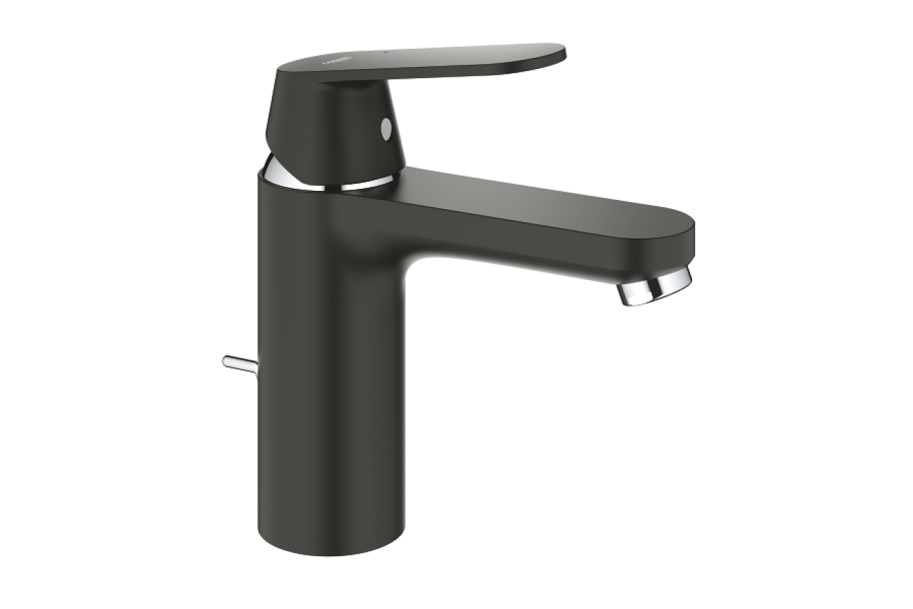 Смеситель для раковины GROHE Eurosmart Cosmopolitan с донным клапаном, черный сатин (23325KW0)