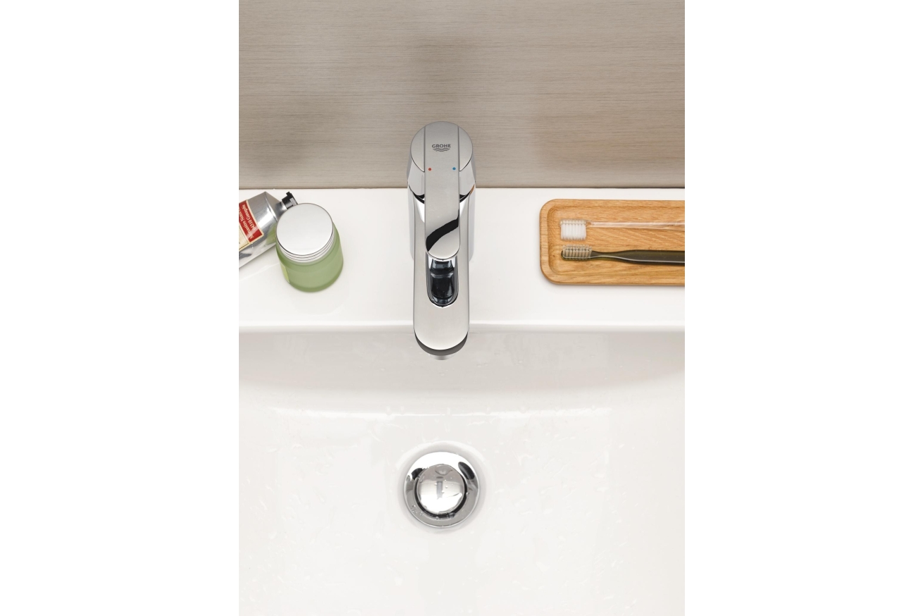 Смеситель для раковины GROHE Ge с донным клапаном, хром (23454000)