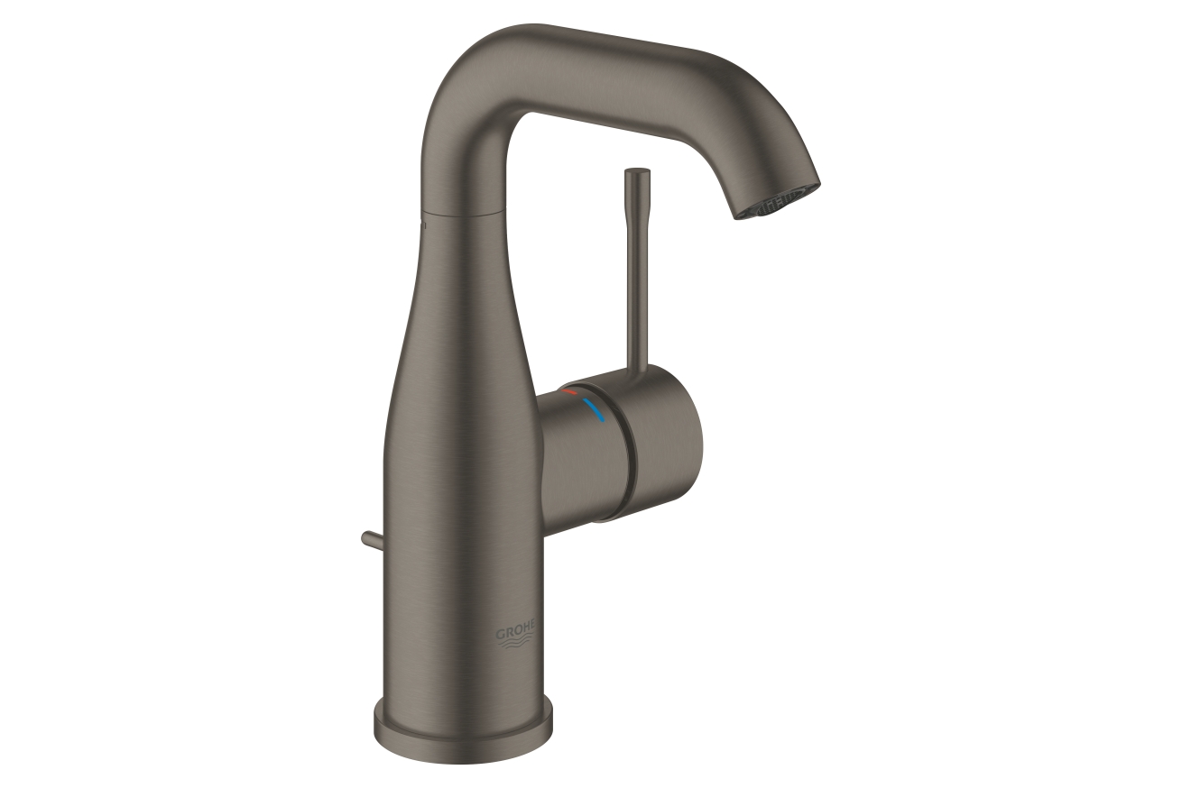 Смеситель для раковины GROHE Essence, M-Size, темный графит матовый, (23462AL1)
