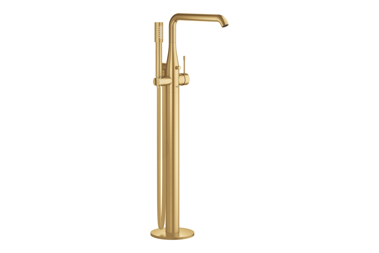 Внешняя часть смесителя для ванны GROHE Essence напольного монтажа, холодный рассвет матовый (23491GN1)