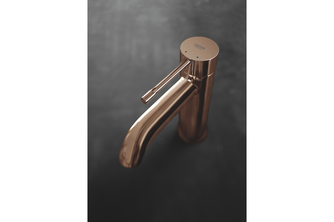 Смеситель для раковины GROHE Essence с донным клапаном, теплый закат глянец (23589DA1)