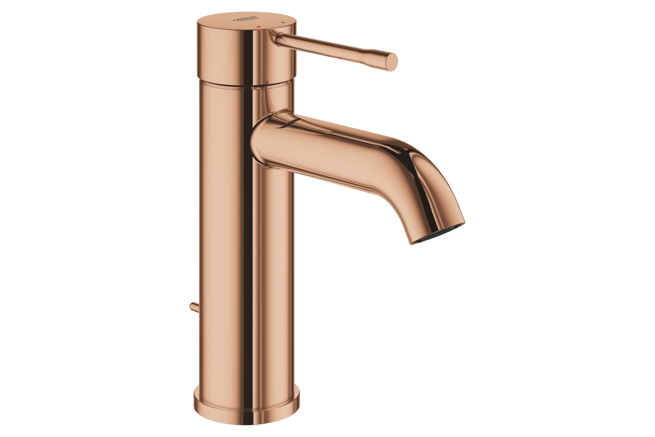 Смеситель для раковины GROHE Essence с донным клапаном, теплый закат глянец (23589DA1)