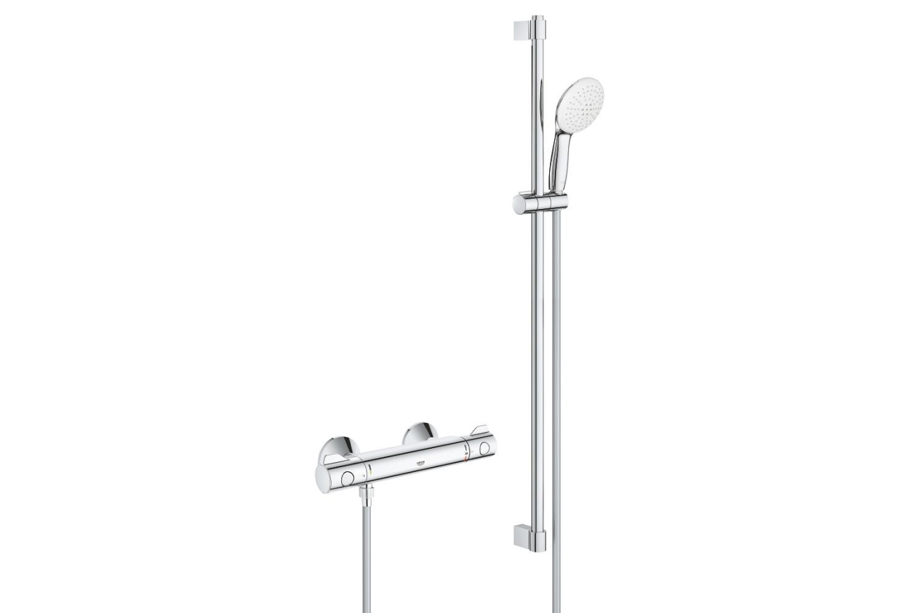 Термостат для душа GROHE Grohtherm 800 с душевым гарнитуром, хром (34566002)