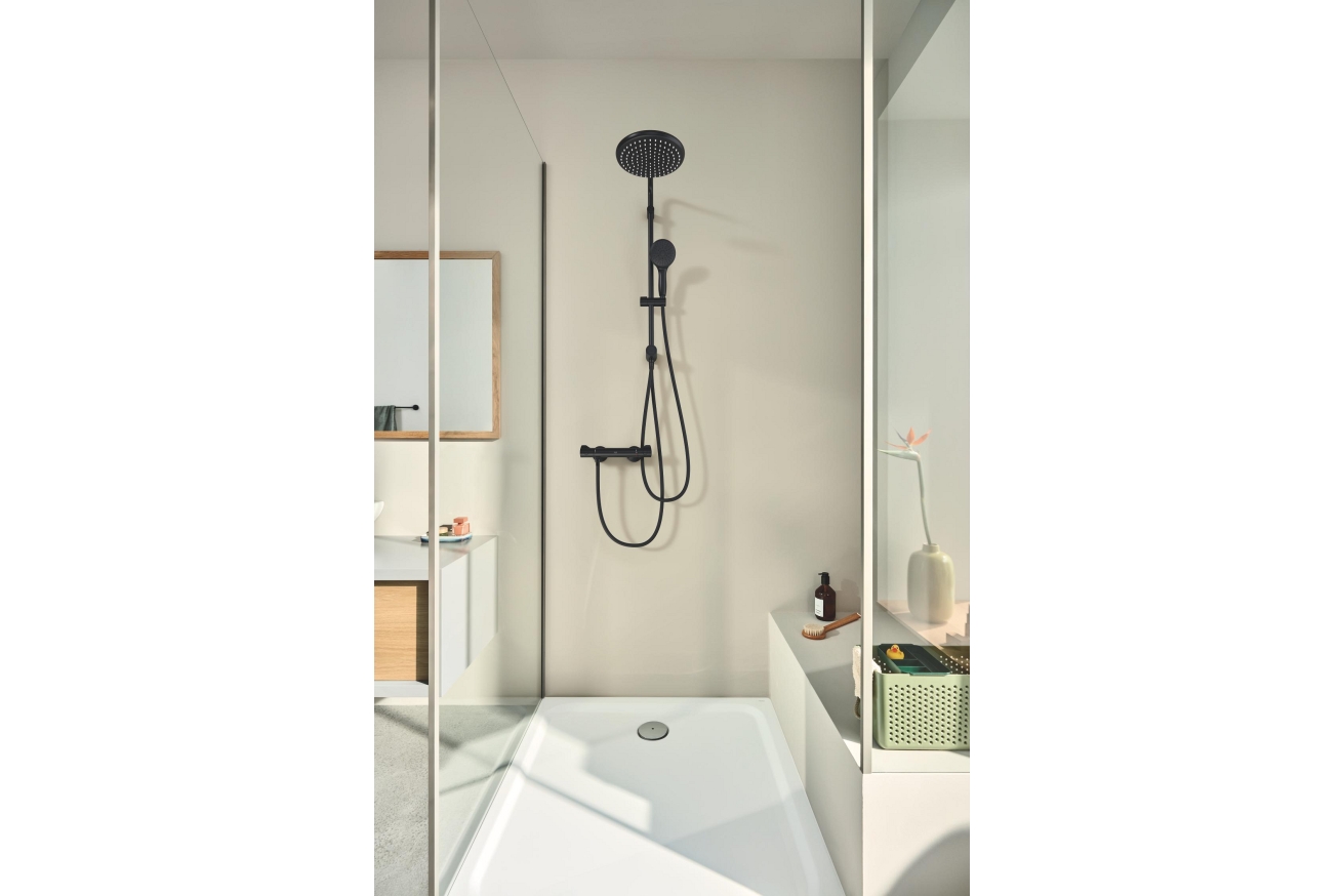 Термостат для душа GROHE Grohtherm 800, матовый черный (1022022430)
