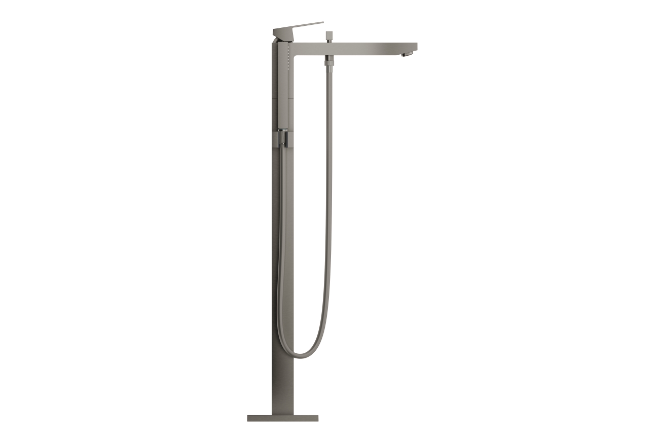 Внешняя часть смесителя для ванны GROHE Eurocube напольного монтажа, темный графит матовый (23672AL1)