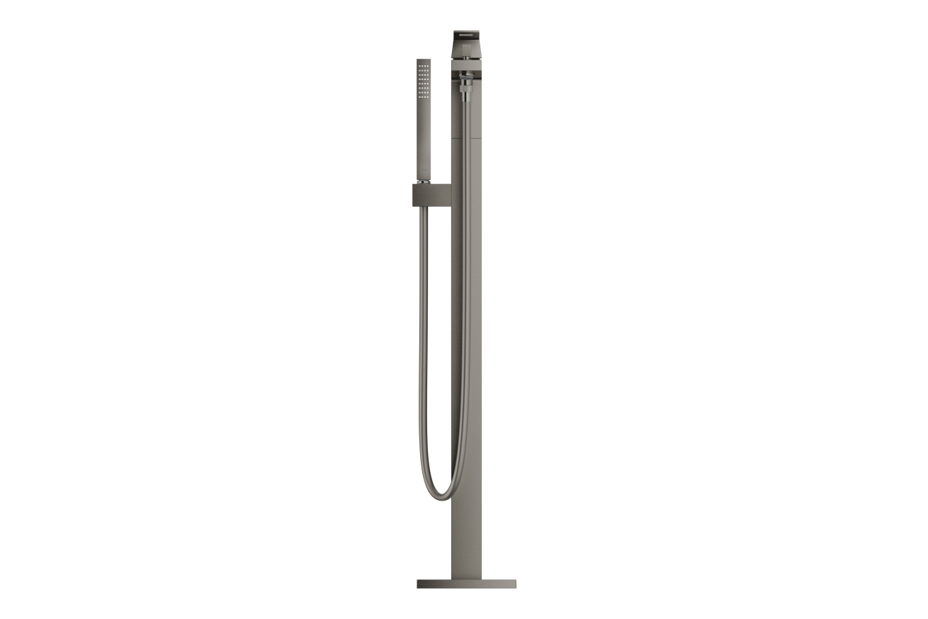 Внешняя часть смесителя для ванны GROHE Eurocube напольного монтажа, темный графит матовый (23672AL1)