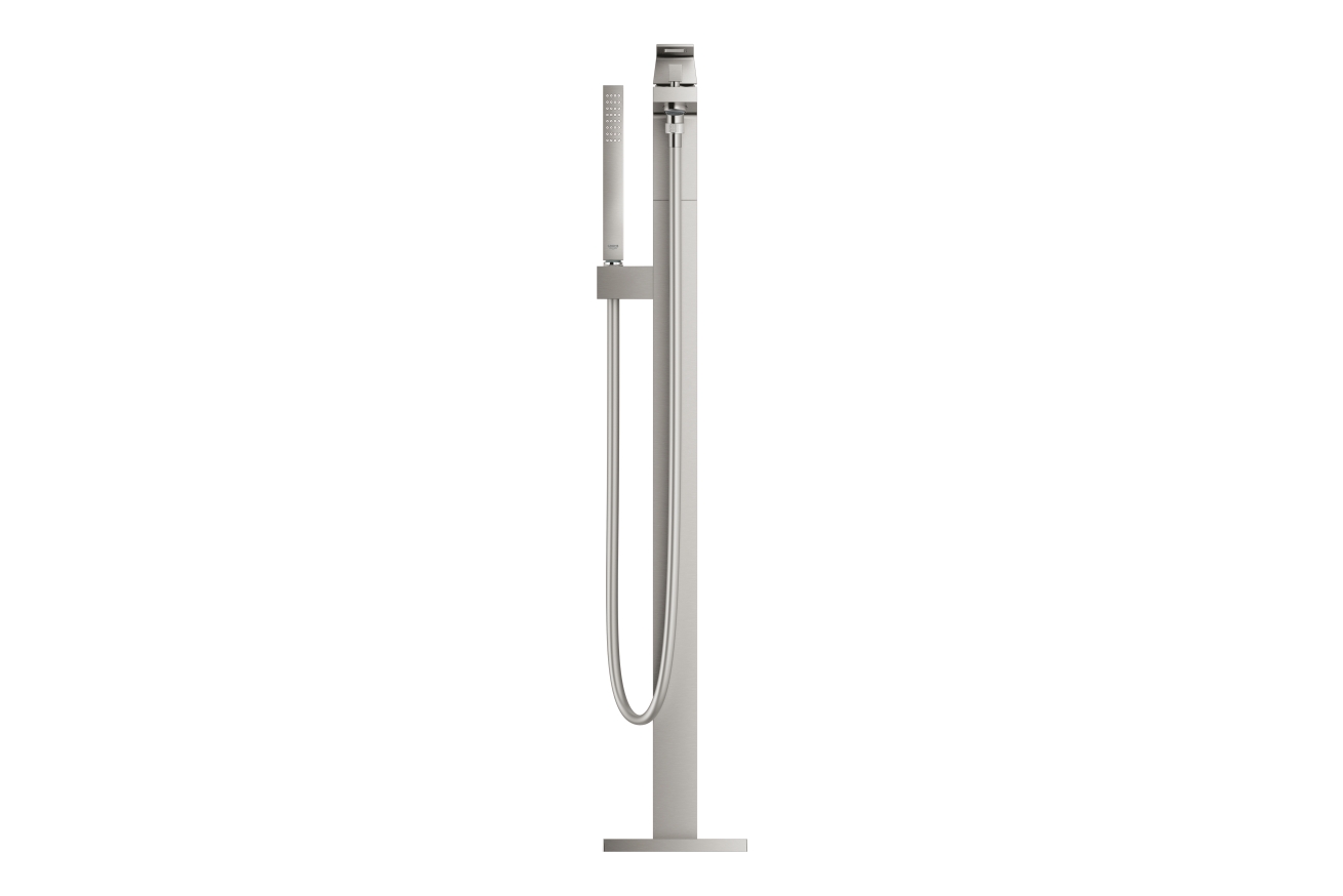 Внешняя часть смесителя для ванны GROHE Eurocube напольного монтажа, суперсталь (23672DC1)