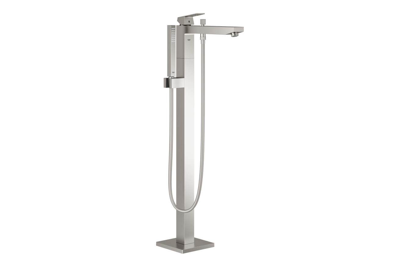 Внешняя часть смесителя для ванны GROHE Eurocube напольного монтажа, суперсталь (23672DC1)