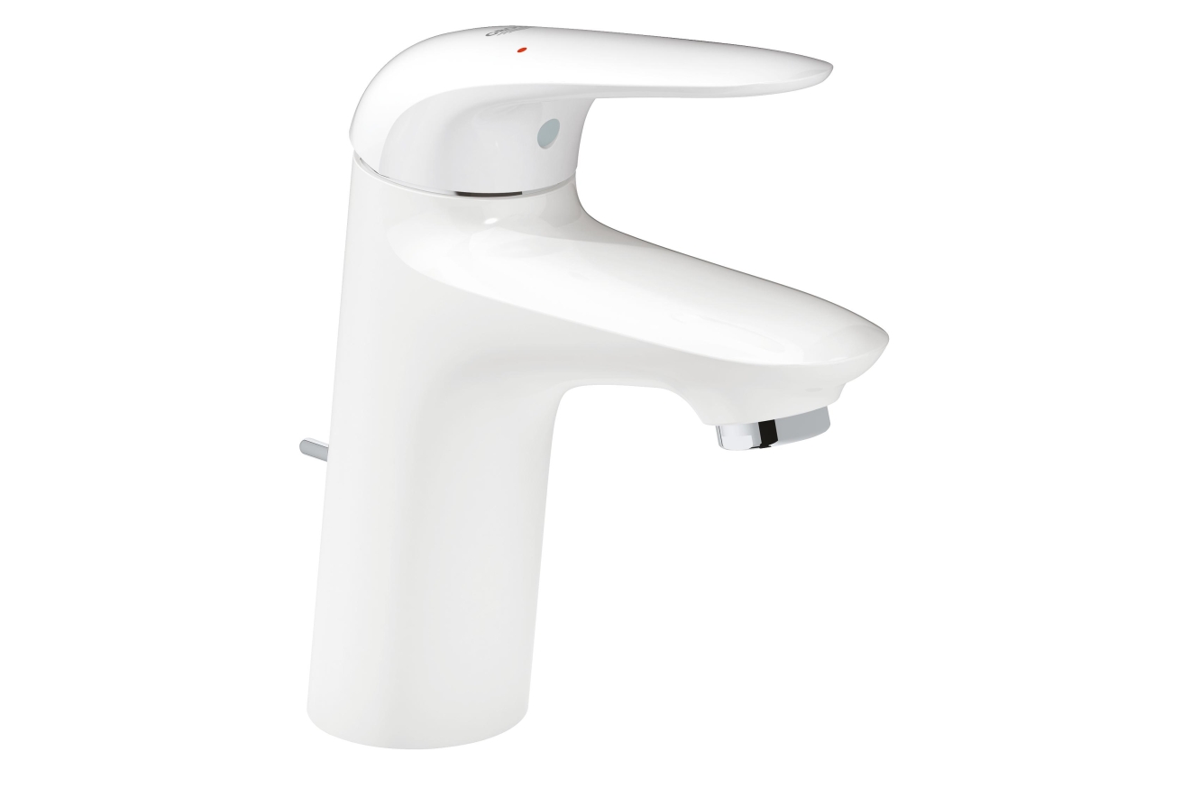 Смеситель для раковины GROHE Eurostyle с энергосберегающей функцией, белая луна (23709LS3)