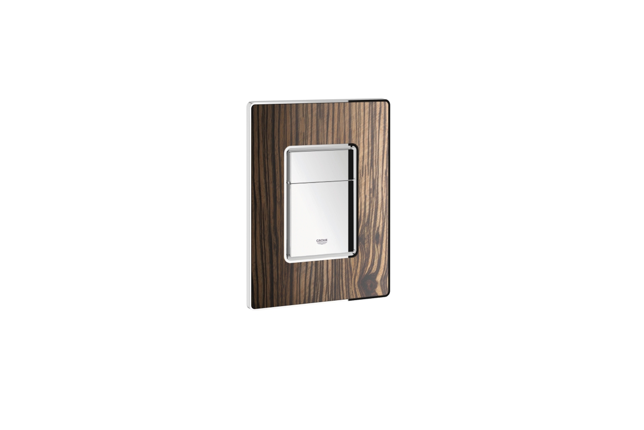 Панель смыва для унитаза GROHE Skate Cosmopolitan Wood, 3 режима, макассар (38849HR0)