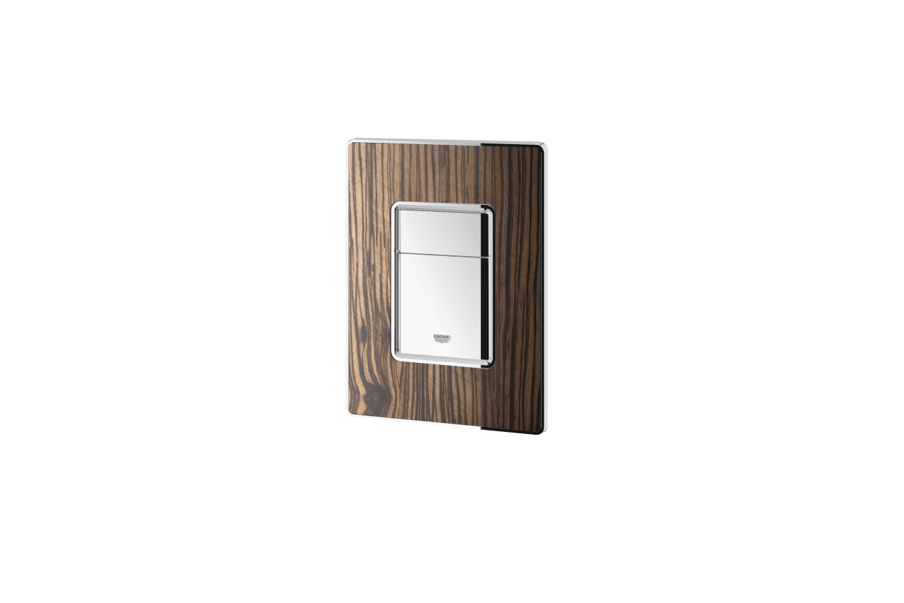 Панель смыва для унитаза GROHE Skate Cosmopolitan Wood, 3 режима, макассар (38849HR0)
