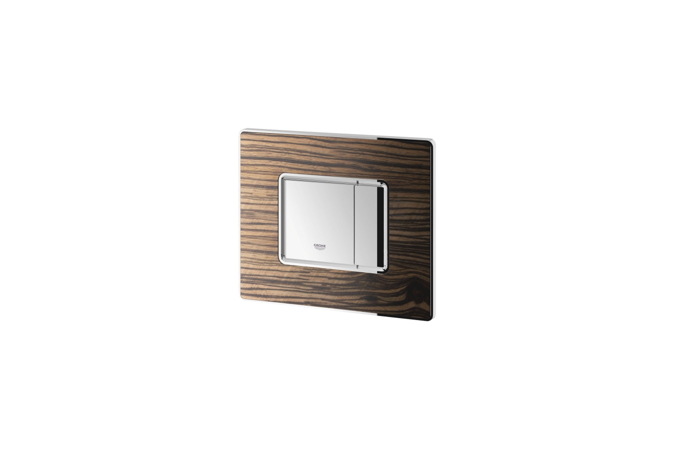 Панель смыва для унитаза GROHE Skate Cosmopolitan Wood, 3 режима, макассар (38849HR0)