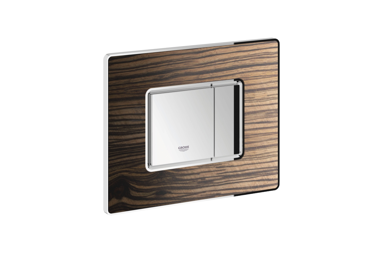 Панель смыва для унитаза GROHE Skate Cosmopolitan Wood, 3 режима, макассар (38849HR0)