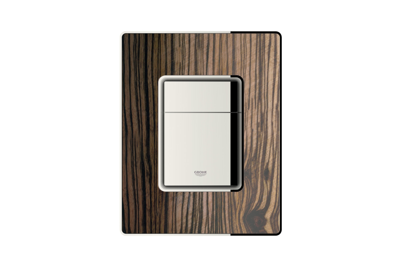 Панель смыва для унитаза GROHE Skate Cosmopolitan Wood, 3 режима, макассар (38849HR0)