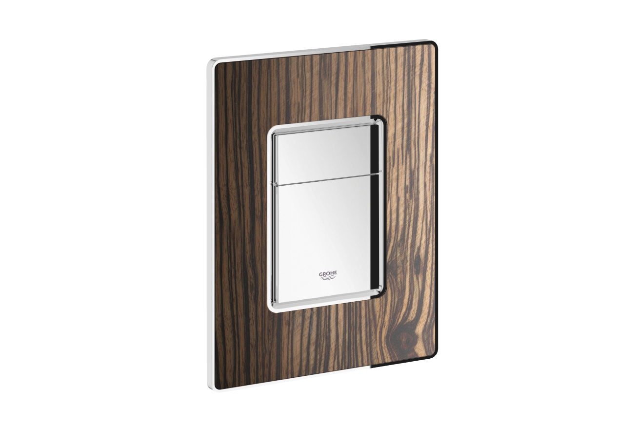 Панель смыва для унитаза GROHE Skate Cosmopolitan Wood, 3 режима, макассар (38849HR0)