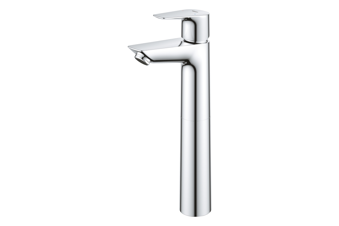 Смеситель для раковины GROHE Start Edge QuickFix с нажимным донным клапаном, XL-Size, хром (23777001)