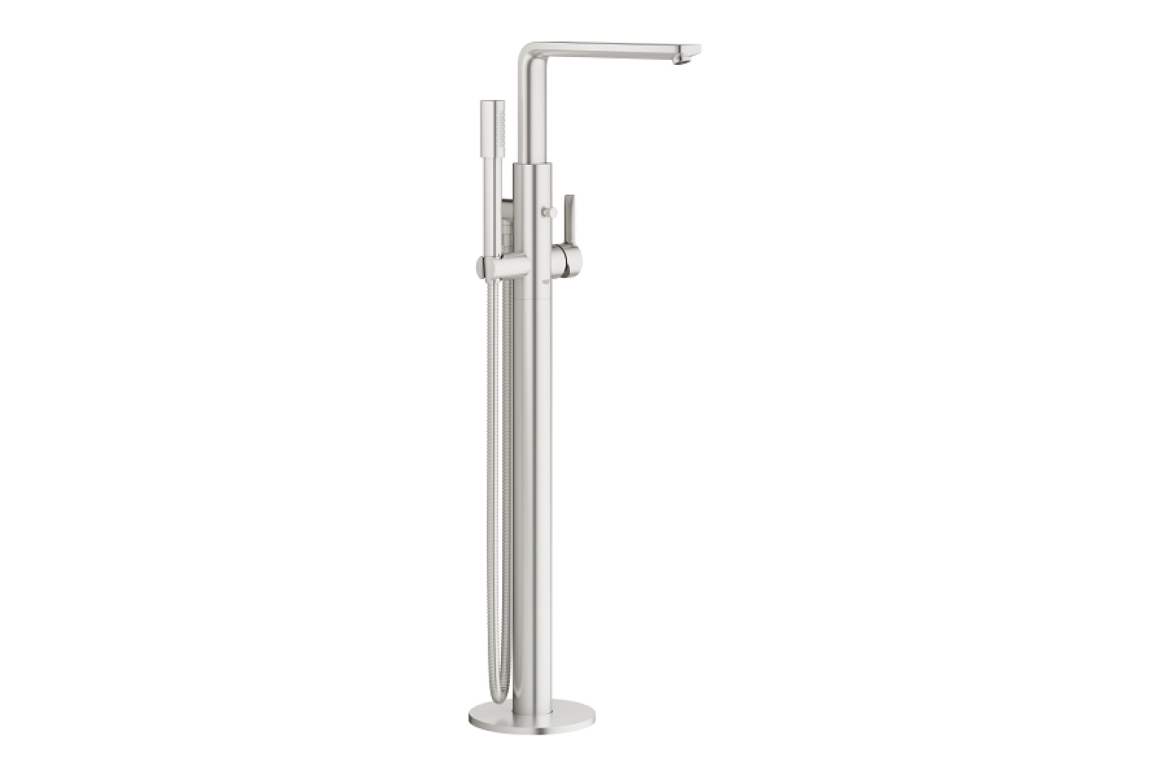 Внешняя часть смесителя для ванны GROHE Lineare напольного монтажа, суперсталь (23792DC1)