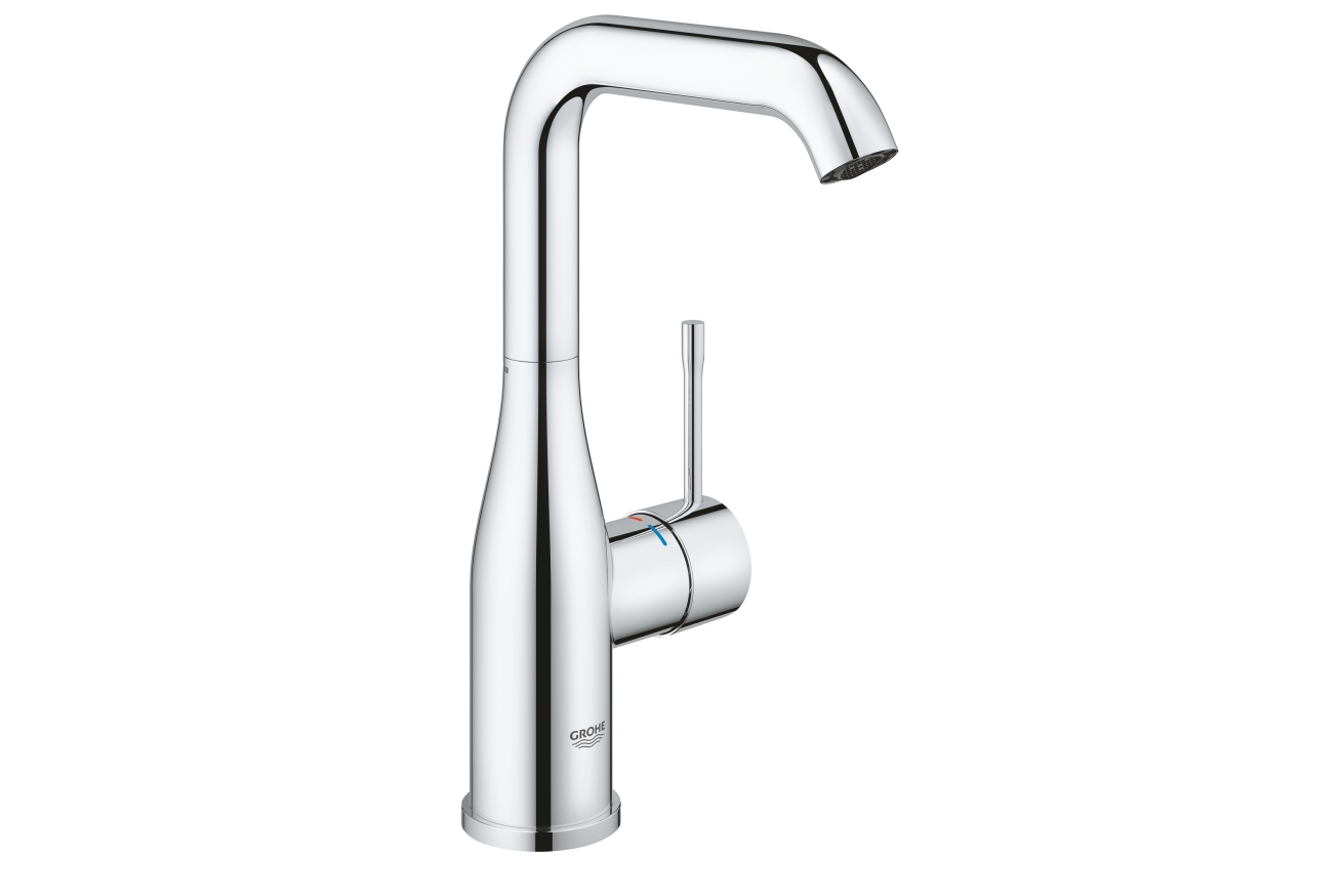 Смеситель для раковины GROHE Essence с нажимным донным клапаном, L-Size, хром (23799001)