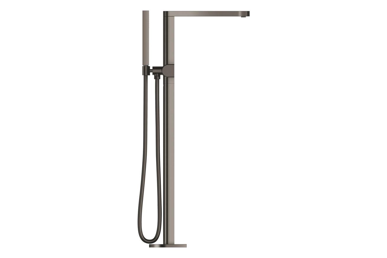 Внешняя часть смесителя для ванны GROHE Plus напольного монтажа, темный графит матовый (23846AL3)