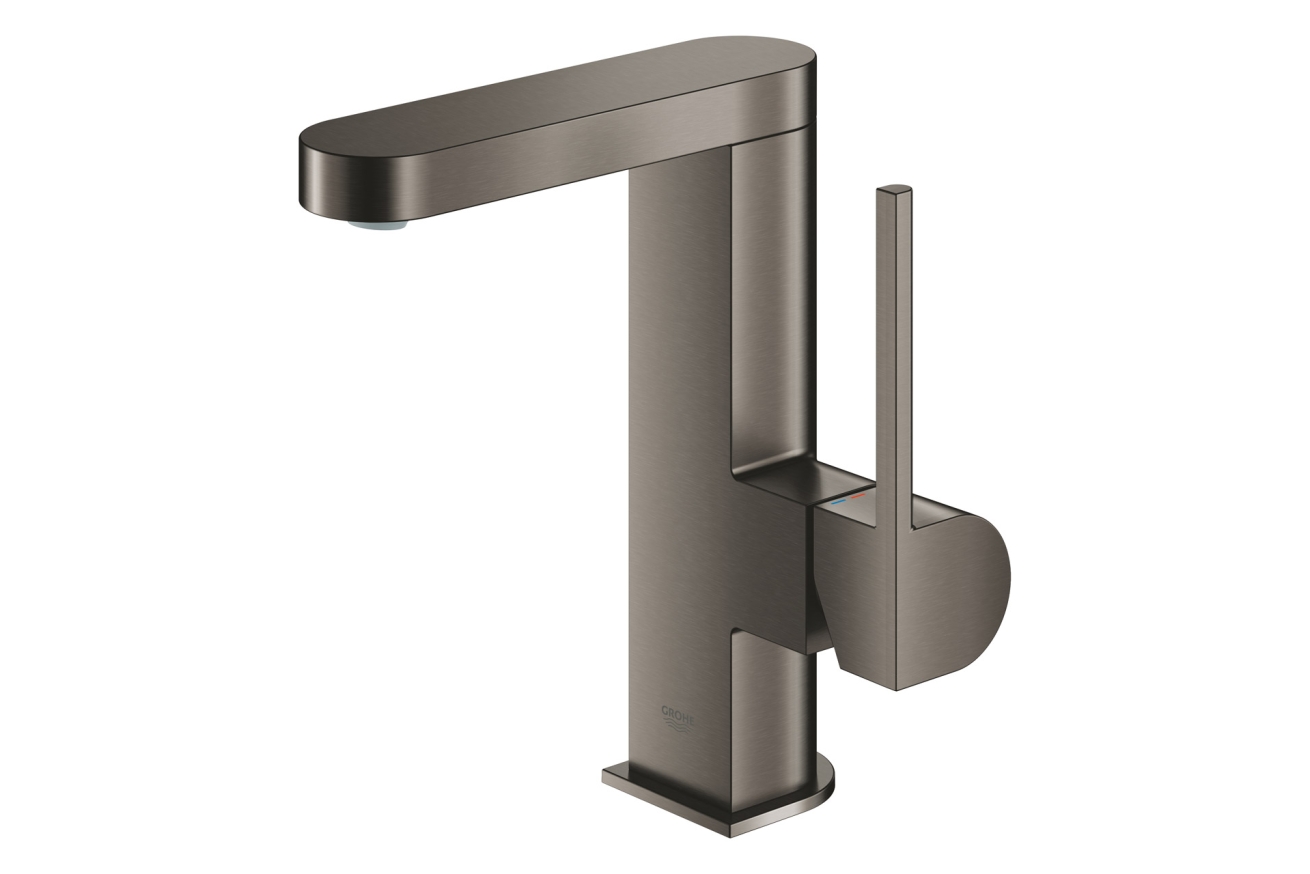 Смеситель для раковины GROHE Plus с донным клапаном, M-Size, темный графит матовый (23871AL3)