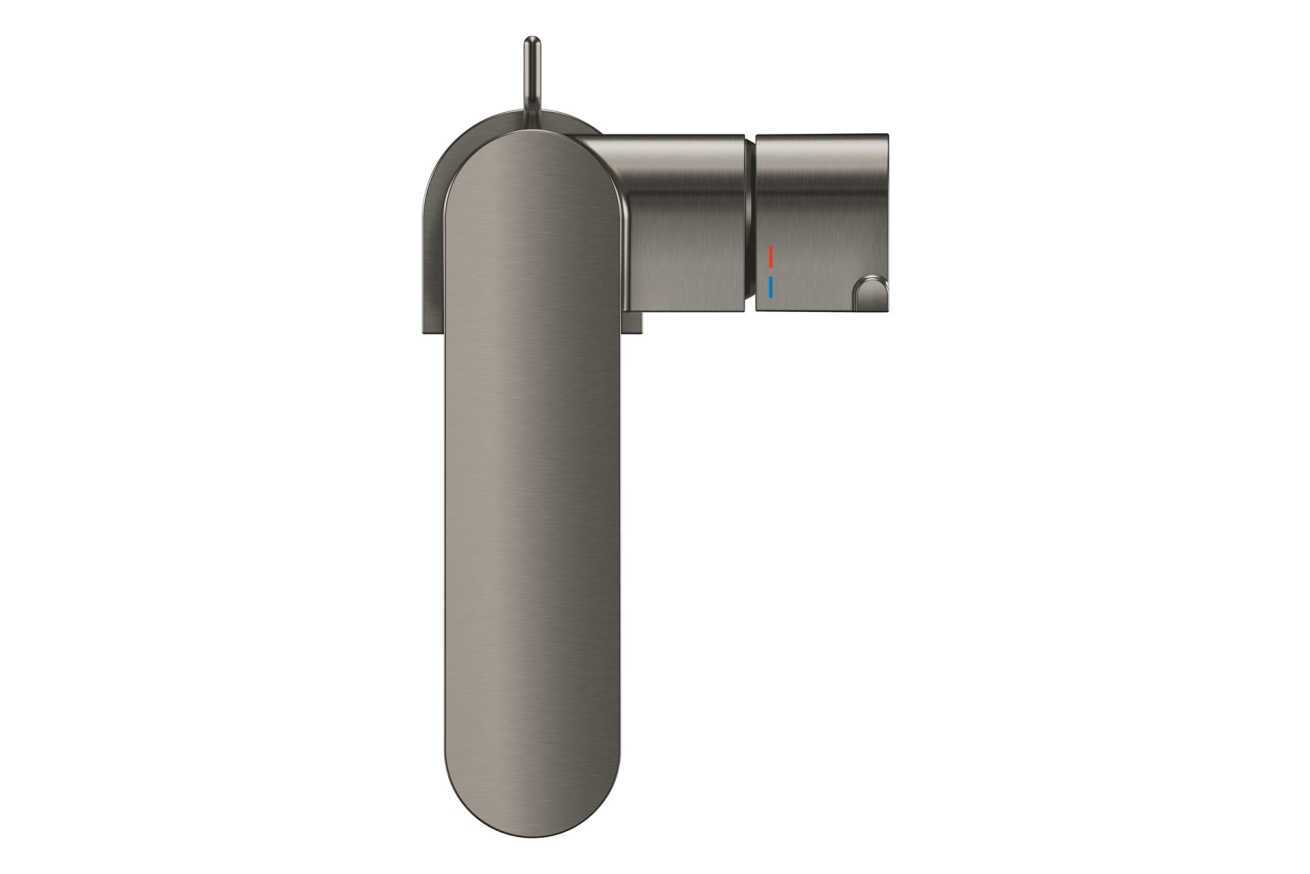 Смеситель для раковины GROHE Plus с донным клапаном, M-Size, темный графит матовый (23871AL3)