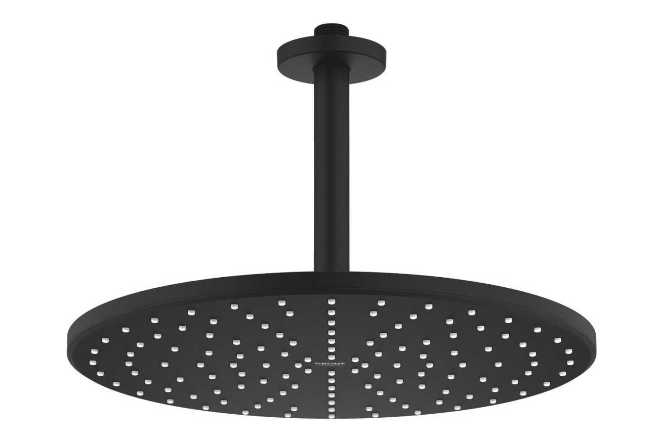 Верхний душ GROHE Rainshower Mono 310, 9,5 л/мин, 1 режим, 142 мм, фантомный черный (22122KF0)