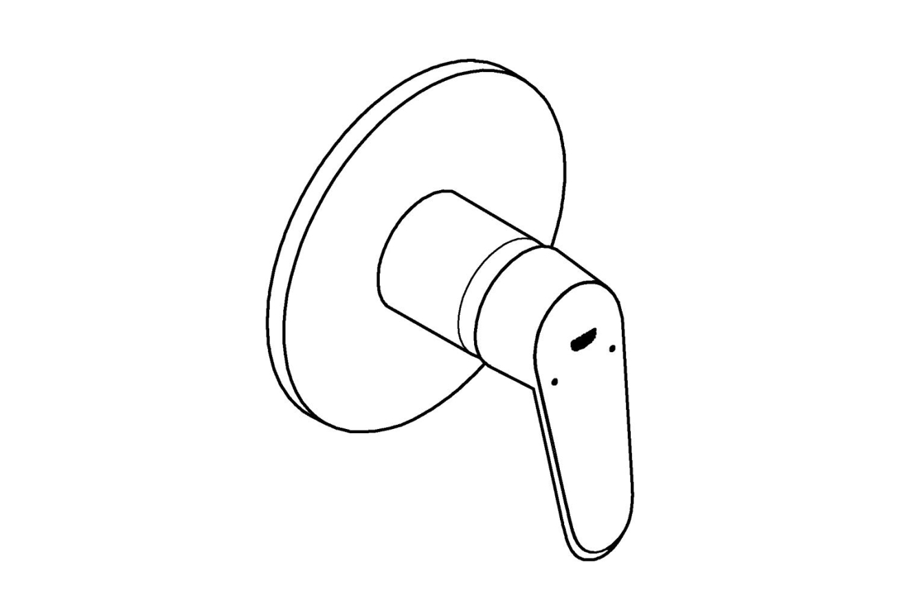 Внешняя часть смесителя для душа GROHE Eurodisc Cosmopolitan, хром (24055002)