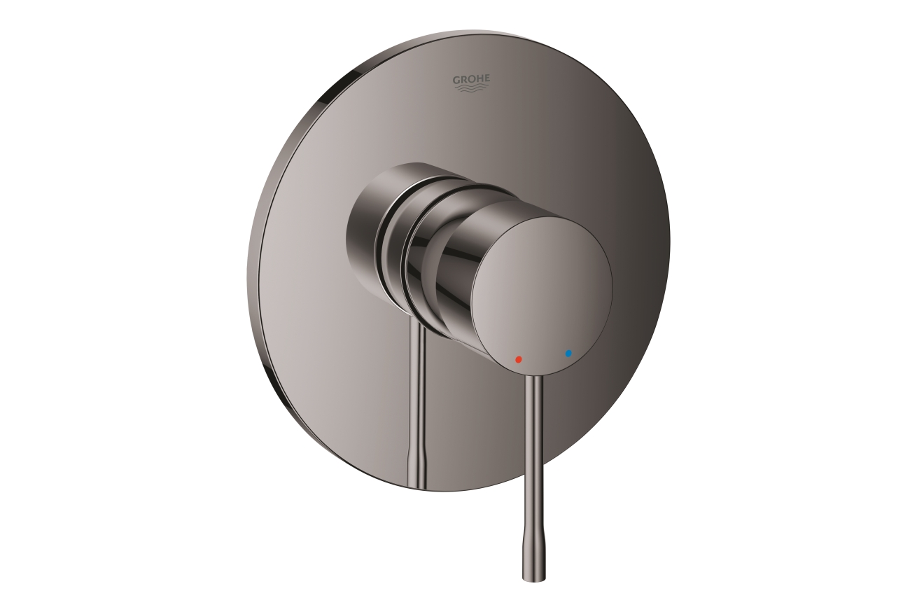 Внешняя часть смесителя для душа GROHE Essence, темный графит глянец (24057A01)