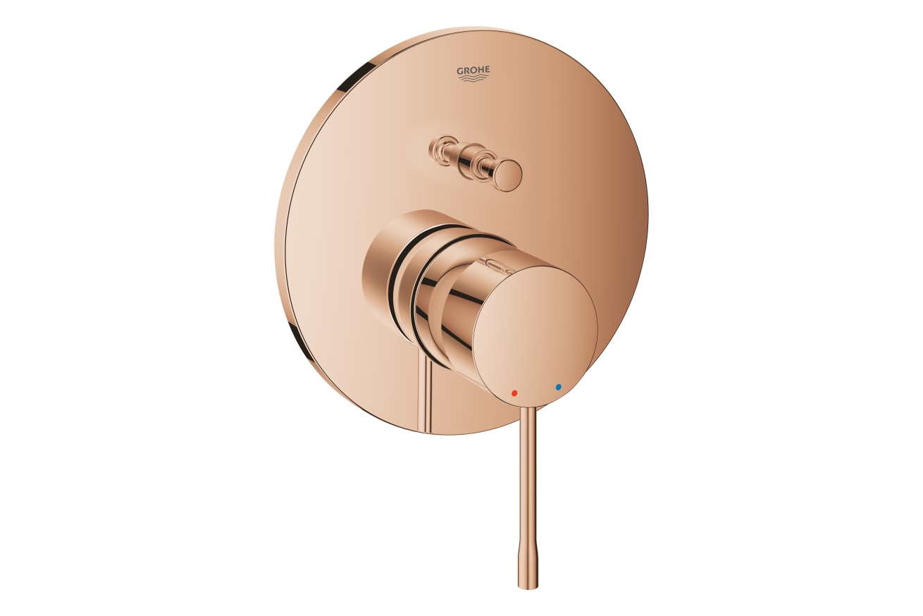 Внешняя часть смесителя для ванны GROHE Essence на 2 потребителя, теплый закат глянец (24058DA1)