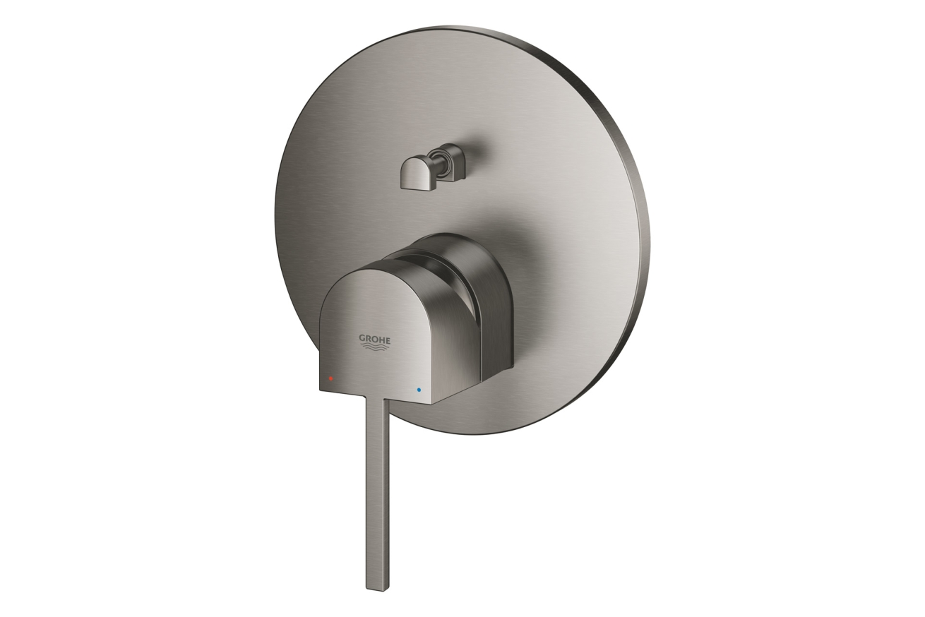 Внешняя часть смесителя для ванны GROHE Plus, темный графит матовый (24060AL3)
