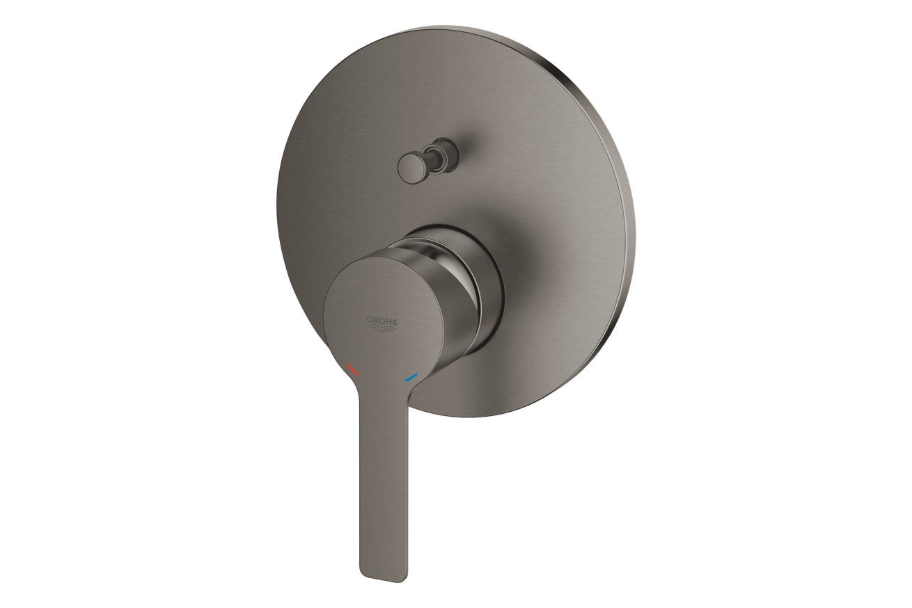 Внешняя часть смесителя для ванны GROHE Lineare, темный графит матовый (24064AL1)