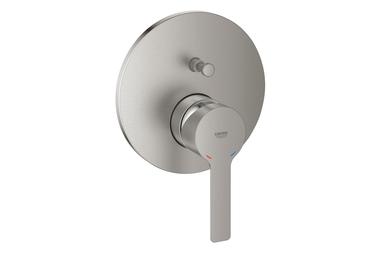 Внешняя часть смесителя для ванны GROHE Lineare, суперсталь (24064DC1)