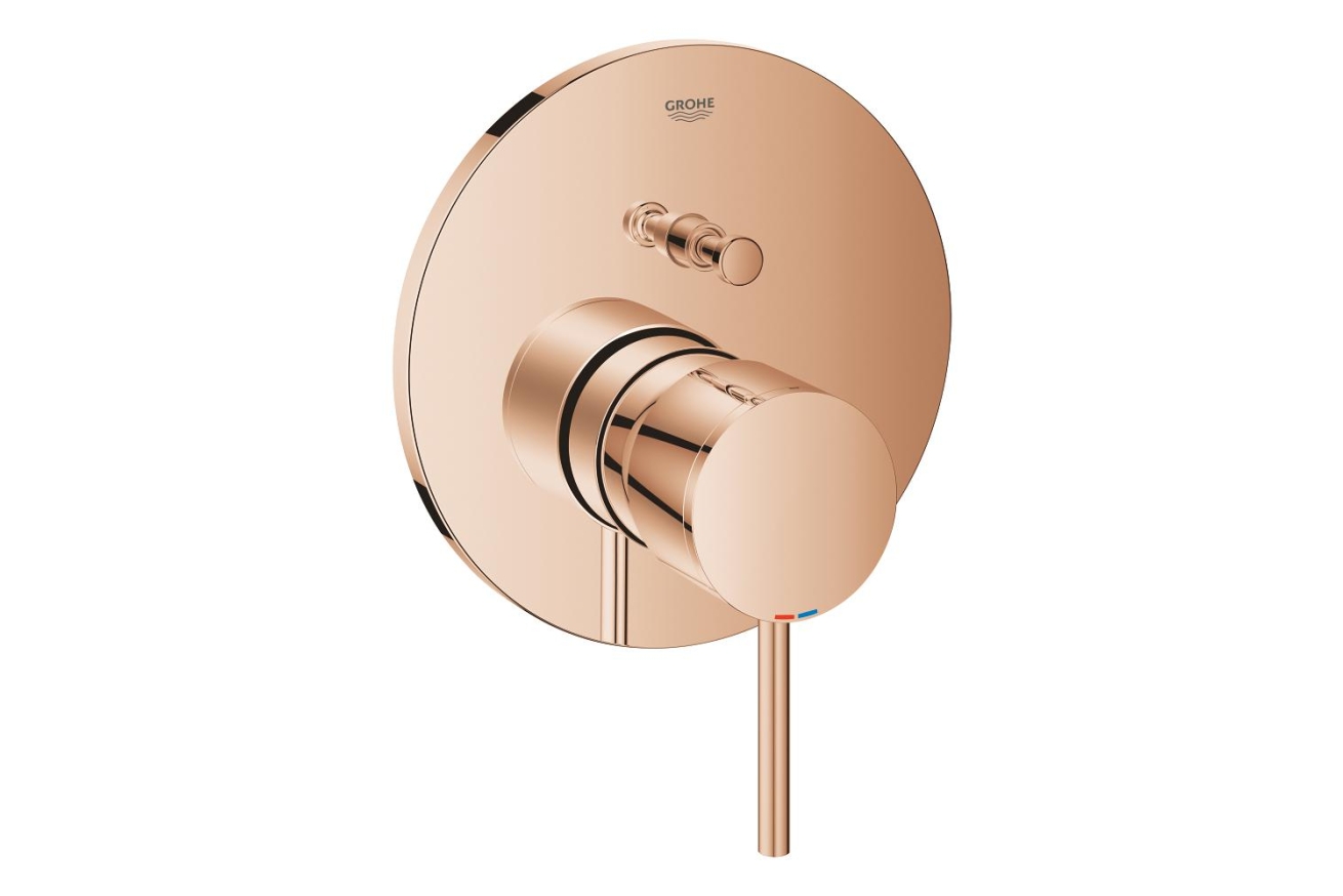 Внешняя часть смесителя для ванны GROHE Atrio на 2 потребителя, теплый закат глянец (24066DA3)