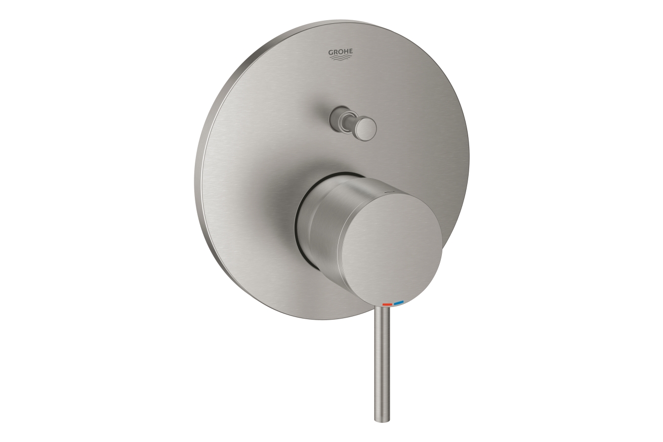Внешняя часть смесителя для ванны GROHE Atrio на 2 потребителя, суперсталь (24066DC3)