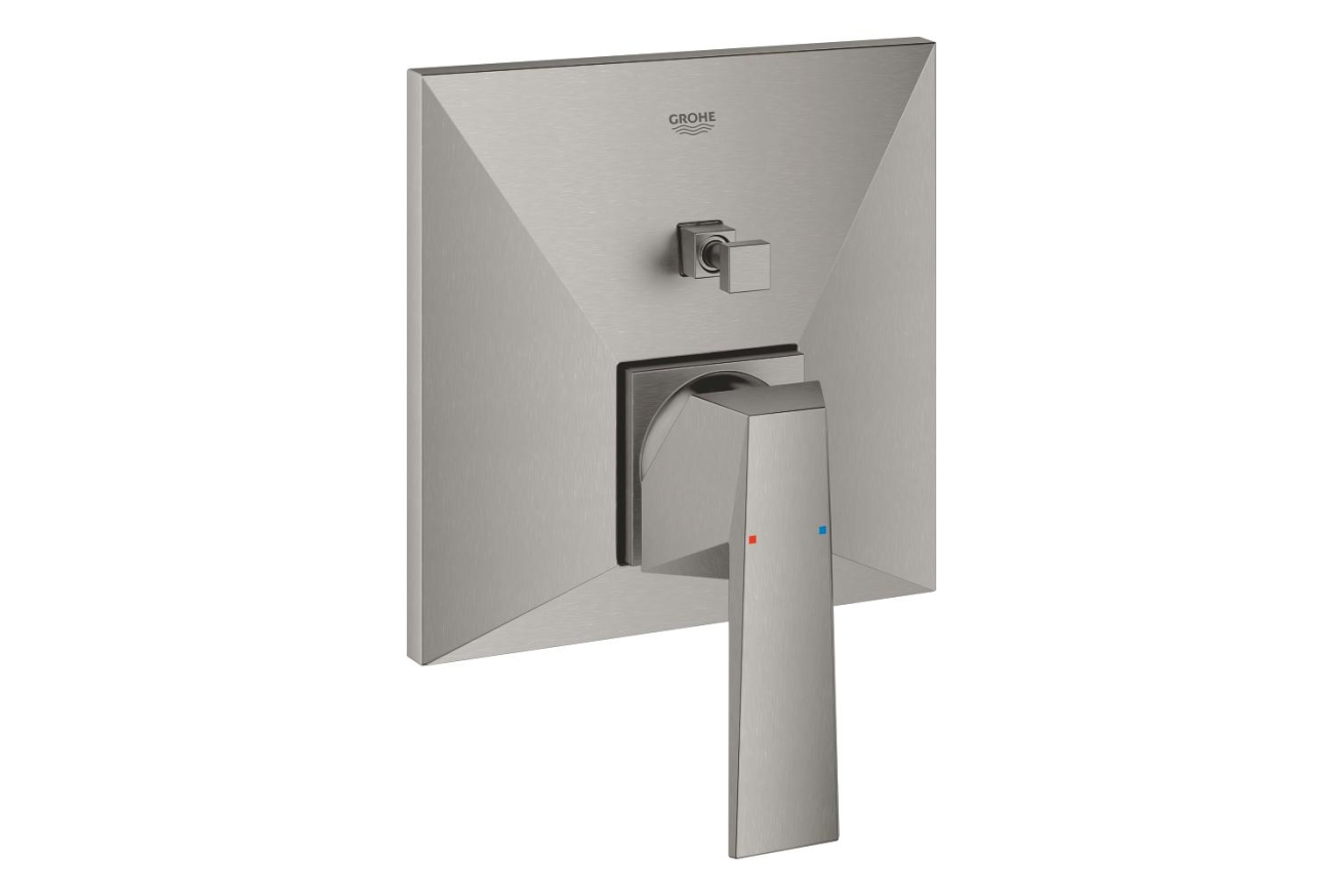 Внешняя часть смесителя для ванны GROHE Allure Brilliant с переключателем на 2 положения, суперсталь (24072DC0)