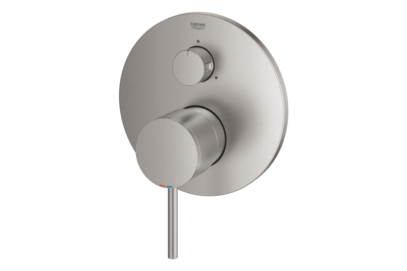 Внешняя часть смесителя для ванны GROHE Atrio на 3 потребителя, суперсталь (24096DC3)