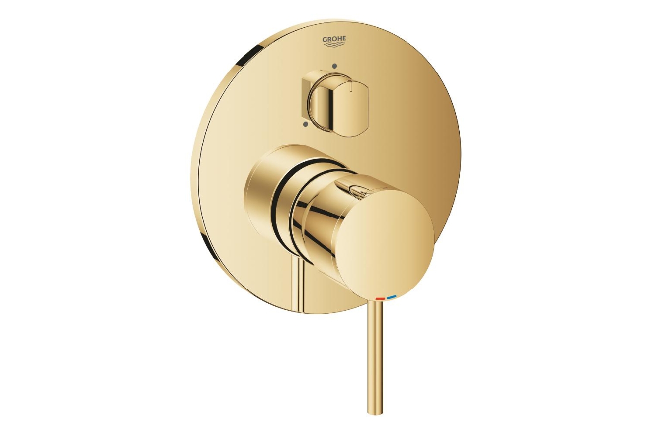 Внешняя часть смесителя для ванны GROHE Atrio на 3 потребителя, холодный рассвет глянец (24096GL3)