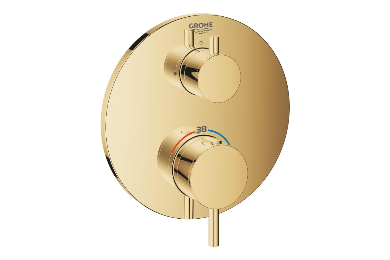 Внешняя часть термостата для душа GROHE Atrio на 2 потребителя, холодный рассвет глянец (24134GL3)